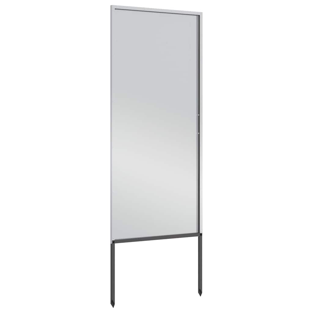 Garden Privacy Screen Silver 50 x 140 cm Galvanised steel