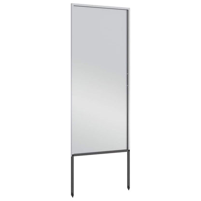 Garden Privacy Screen Silver 50 x 140 cm Galvanised steel