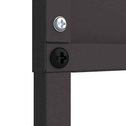 Garden Privacy Screen Black 50 x 140 cm Cold-rolled steel