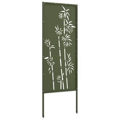 Garden Privacy Screen Olive green 50 x 140 cm Cold-rolled steel