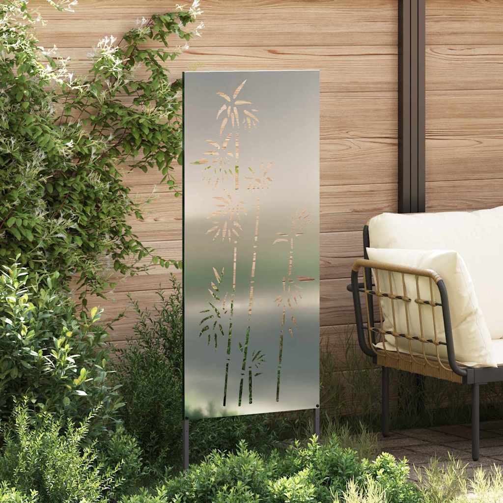 Garden Privacy Screen Silver 50 x 140 cm Galvanised steel
