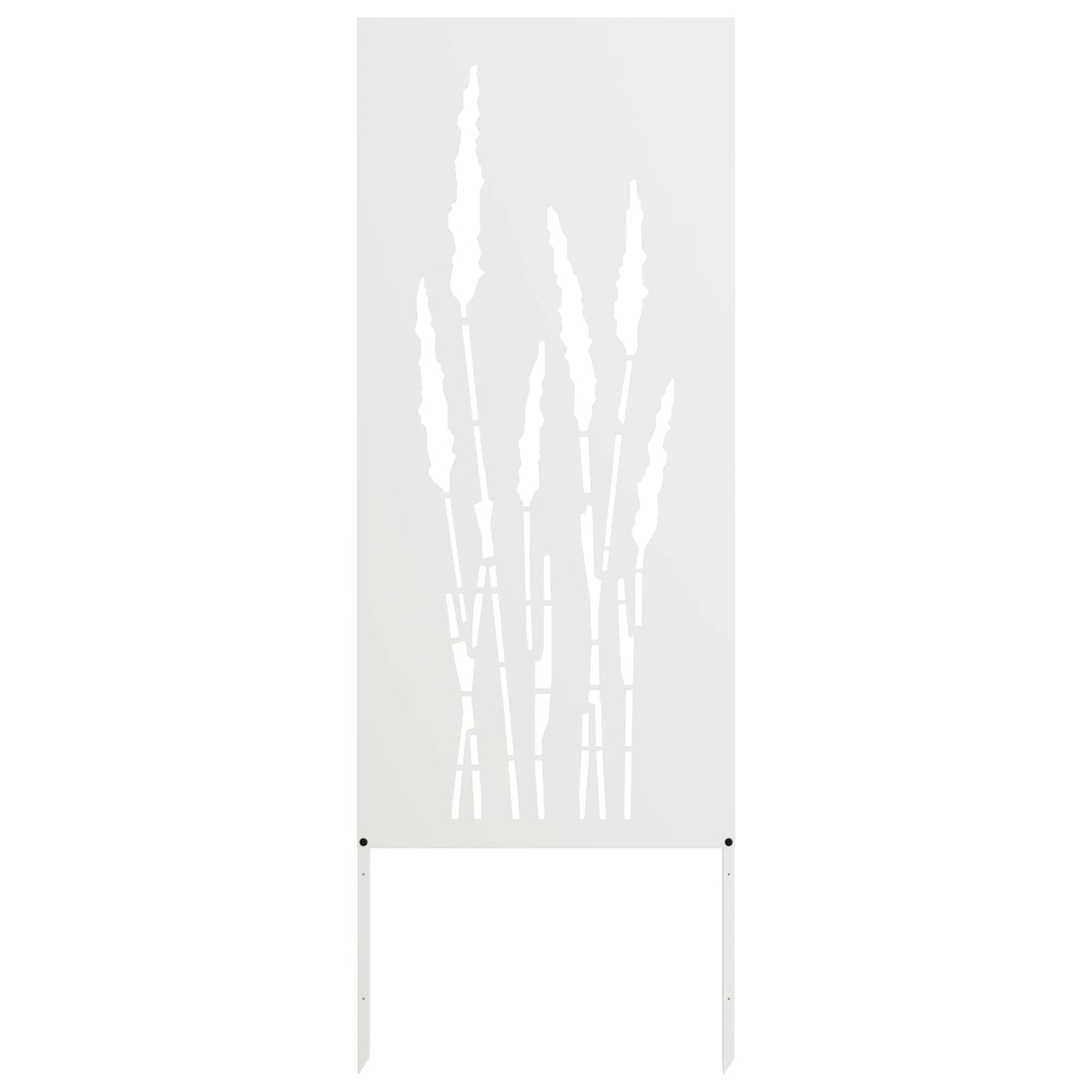 Garden Privacy Screen White 50 x 140 cm Cold-rolled steel