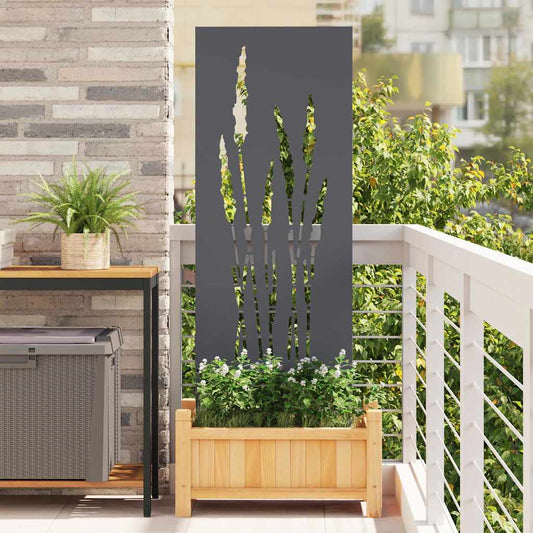 Garden Privacy Screen Anthracite 50 x 140 cm Cold-rolled steel