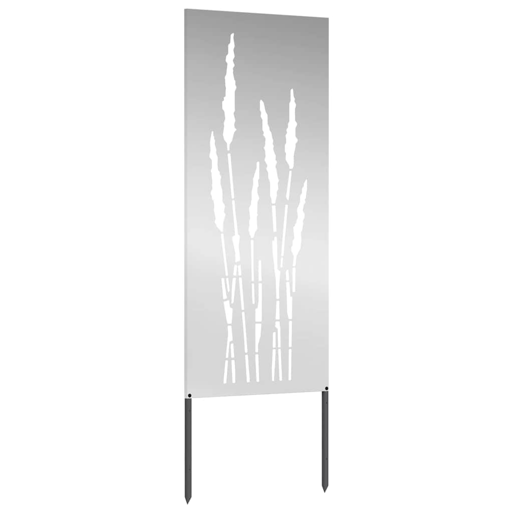 Garden Privacy Screen Silver 50 x 140 cm Galvanised steel