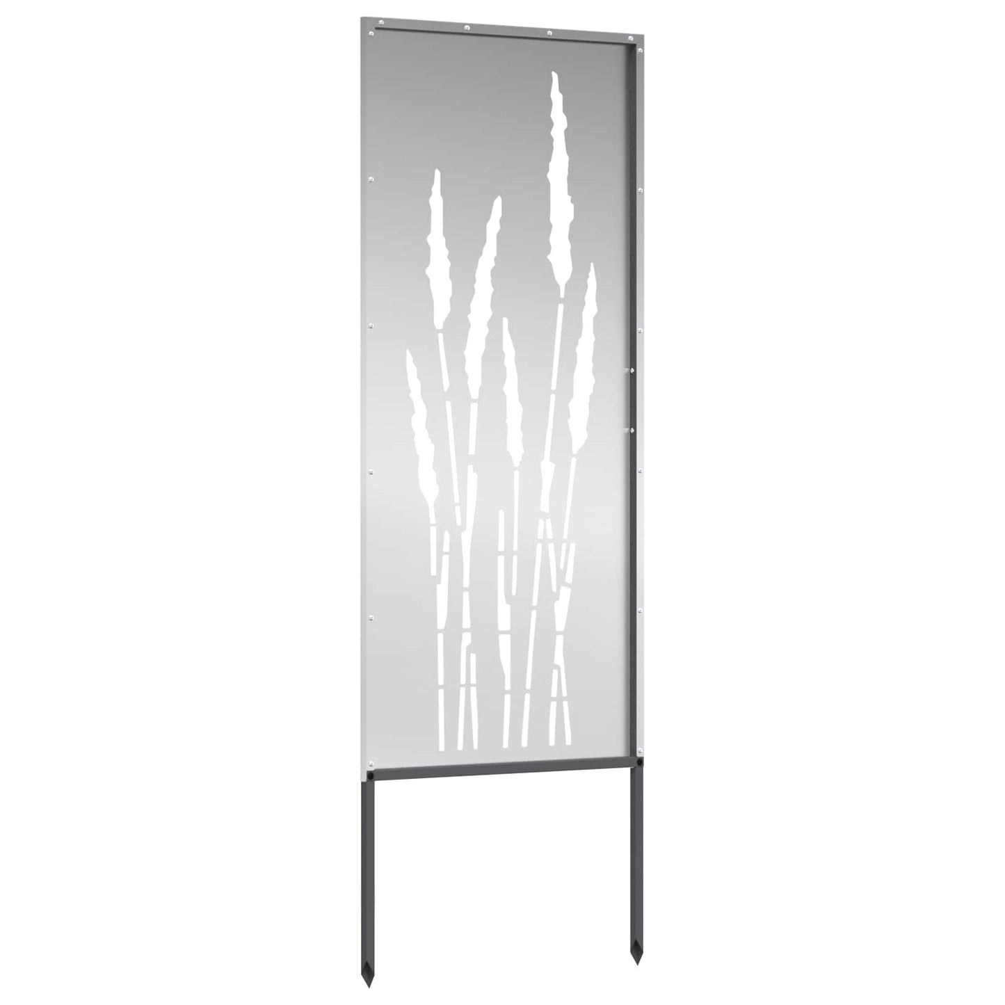 Garden Privacy Screen Silver 50 x 140 cm Galvanised steel