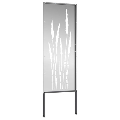 Garden Privacy Screen Silver 50 x 140 cm Galvanised steel