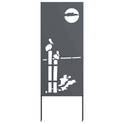 Garden Privacy Screen Anthracite 50 x 140 cm Cold-rolled steel