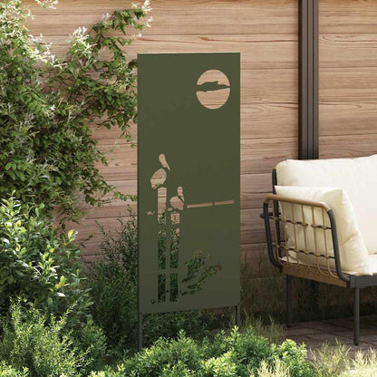 Garden Privacy Screen Olive green 50 x 140 cm Cold-rolled steel