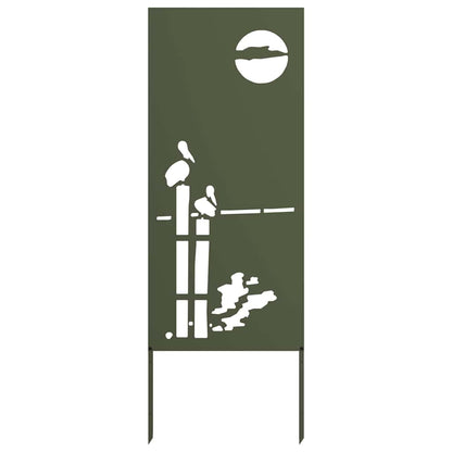 Garden Privacy Screen Olive green 50 x 140 cm Cold-rolled steel