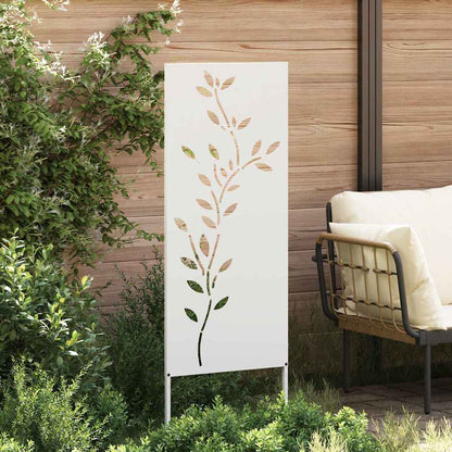 Garden Decorative Panel White 50 x 140 cm Cold-rolled steel