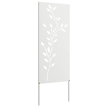 Garden Decorative Panel White 50 x 140 cm Cold-rolled steel