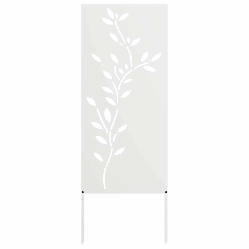 Garden Decorative Panel White 50 x 140 cm Cold-rolled steel