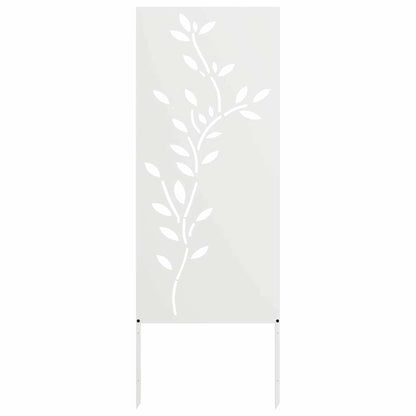 Garden Decorative Panel White 50 x 140 cm Cold-rolled steel