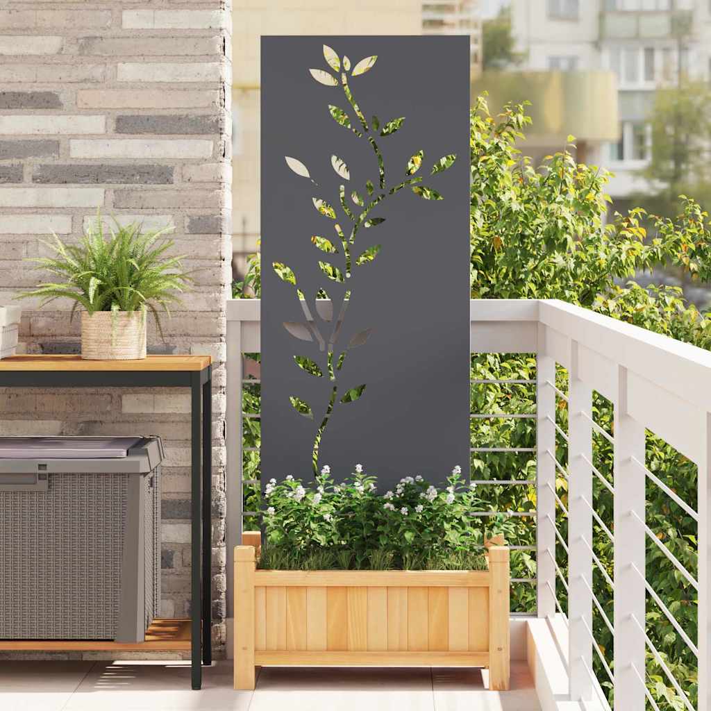Garden Decorative Panel Anthracite 50 x 140 cm