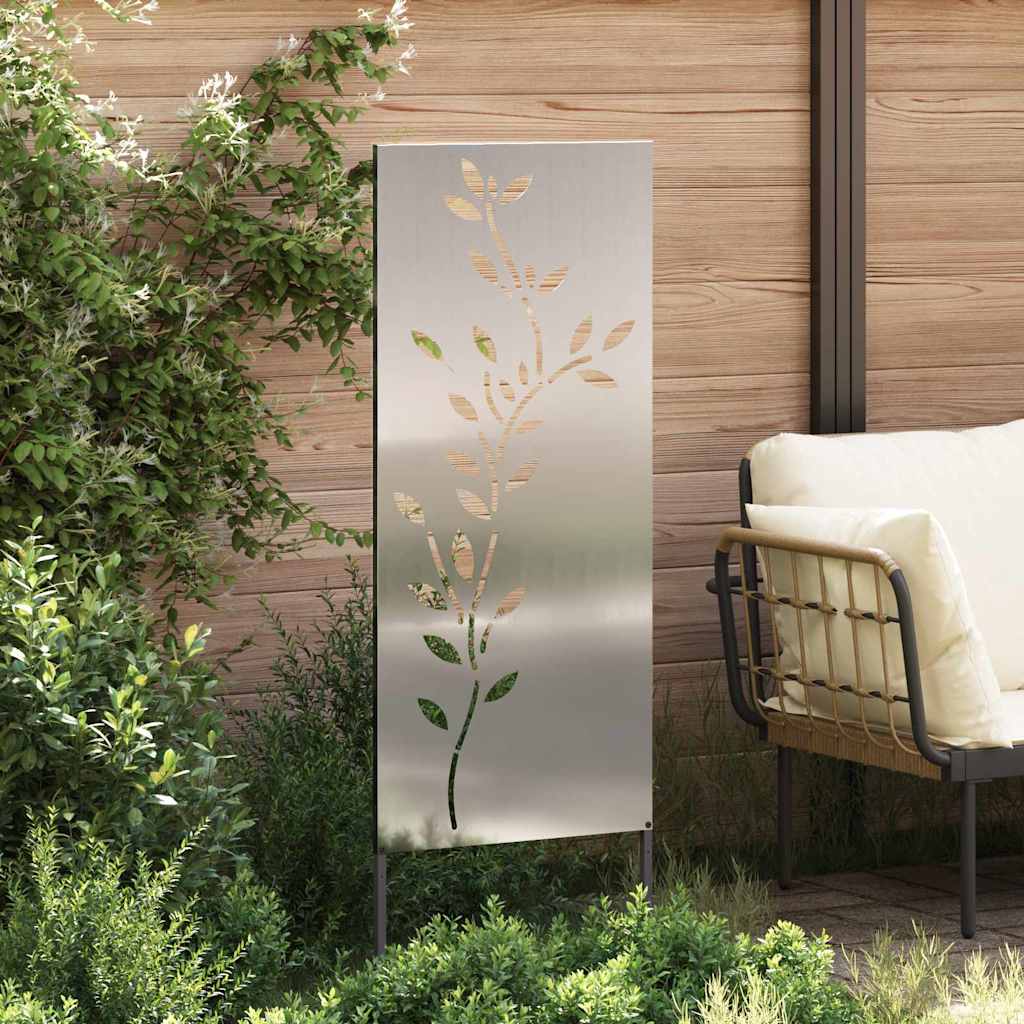 Garden Decorative Panel Silver 50 x 140 cm Galvanised steel