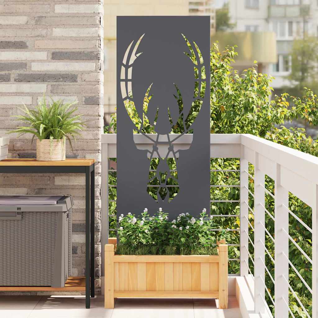 Garden Decorative Panel Anthracite 50 x 140 cm