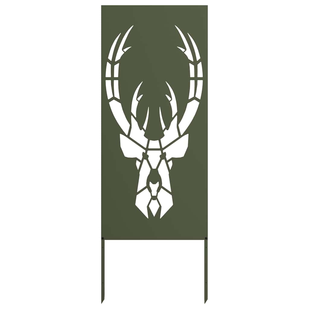 Garden Privacy Screen Olive green 50 x 140 cm Cold-rolled steel