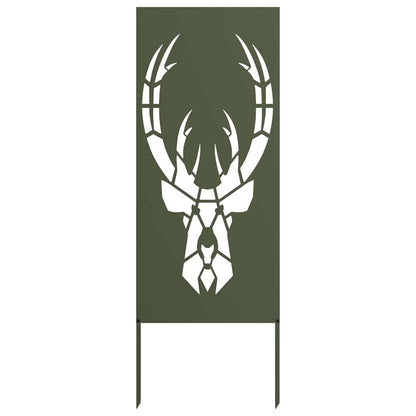 Garden Privacy Screen Olive green 50 x 140 cm Cold-rolled steel