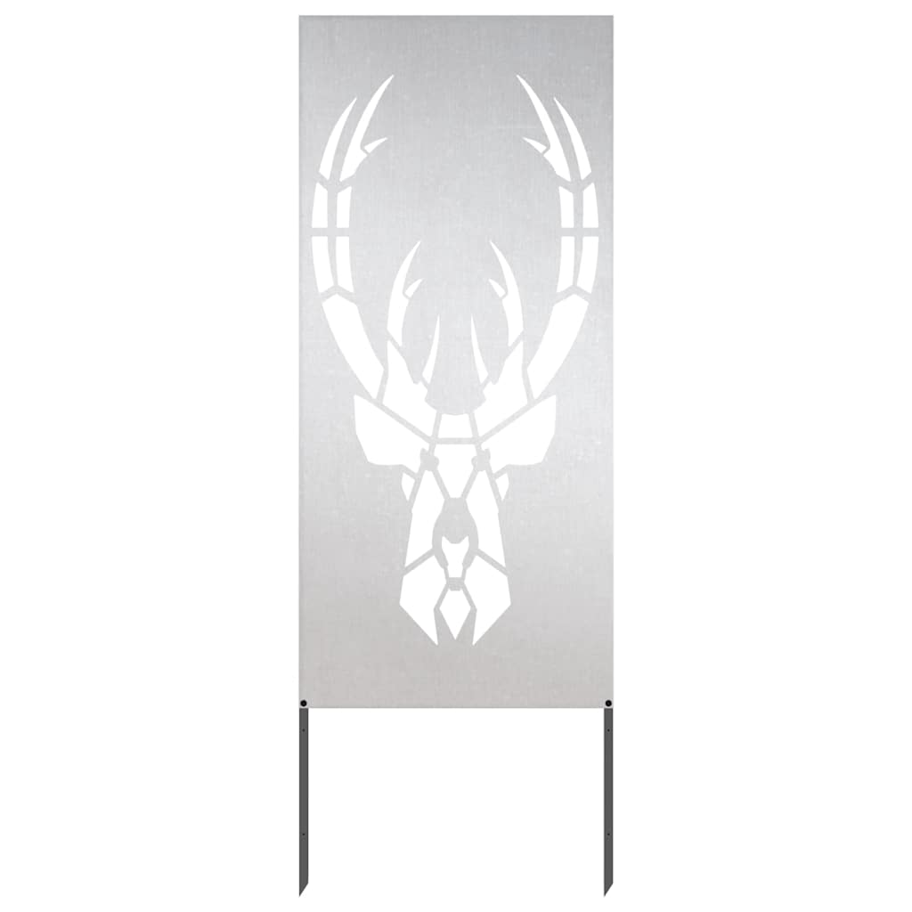 Garden Privacy Screen Silver 50 x 140 cm Stainless steel