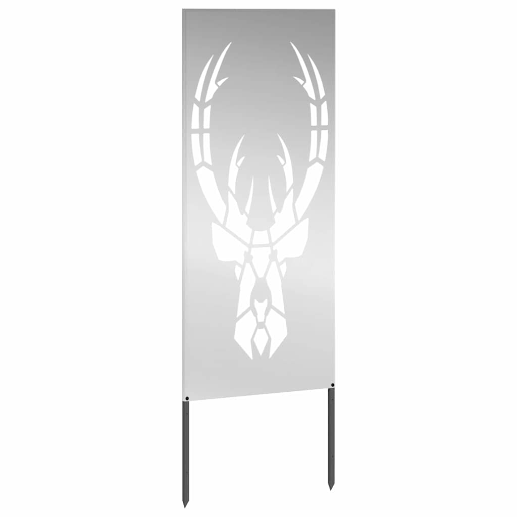 Garden Privacy Screen Silver 50 x 140 cm Galvanised steel