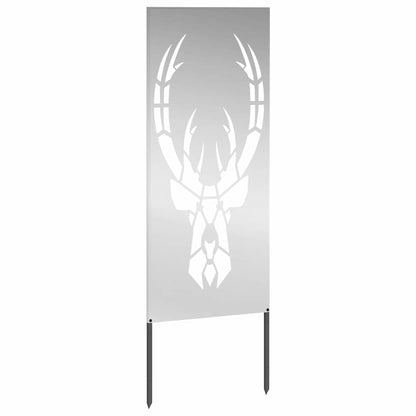 Garden Privacy Screen Silver 50 x 140 cm Galvanised steel