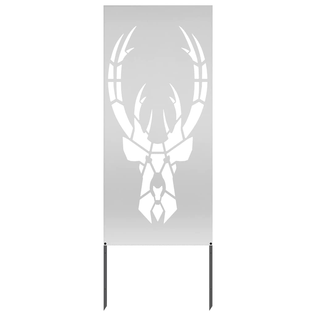 Garden Privacy Screen Silver 50 x 140 cm Galvanised steel