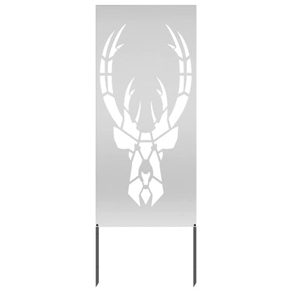 Garden Privacy Screen Silver 50 x 140 cm Galvanised steel