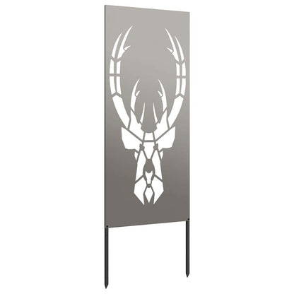 Garden Privacy Screen Rusty 50 x 140 cm Weathering steel