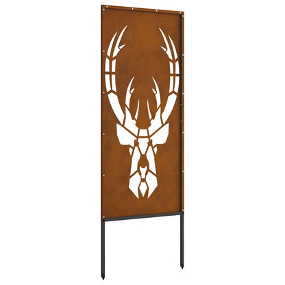 Garden Privacy Screen Rusty 50 x 140 cm Weathering steel