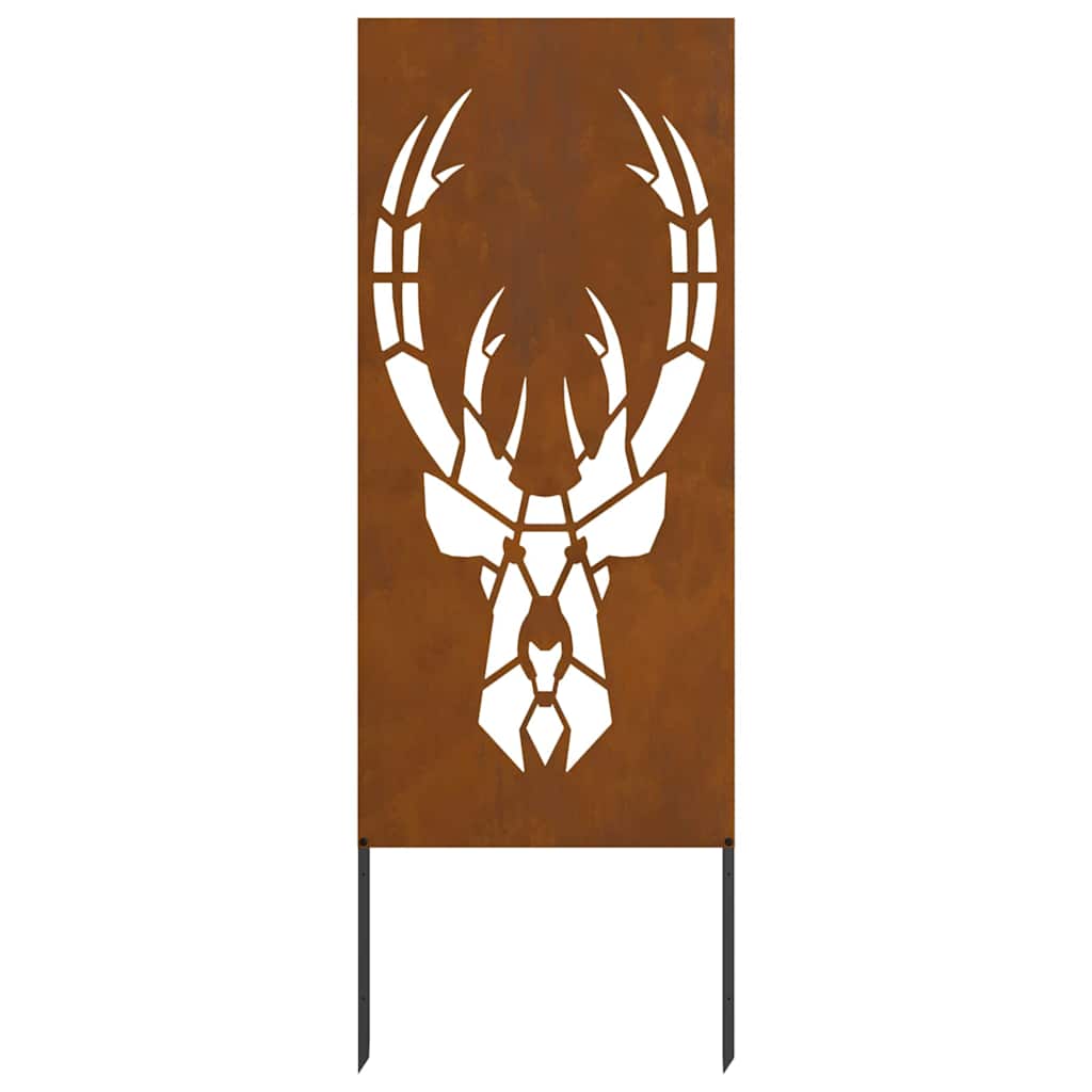 Garden Privacy Screen Rusty 50 x 140 cm Weathering steel