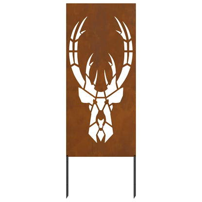 Garden Privacy Screen Rusty 50 x 140 cm Weathering steel