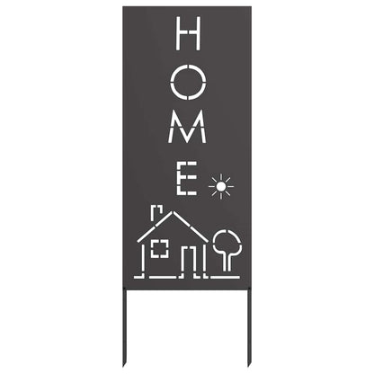 Garden Privacy Screen Black 50 x 140 cm Cold-rolled steel