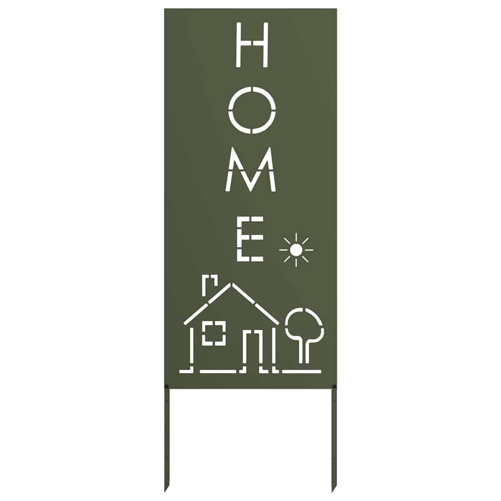 Garden Privacy Screen Olive green 50 x 140 cm Cold-rolled steel