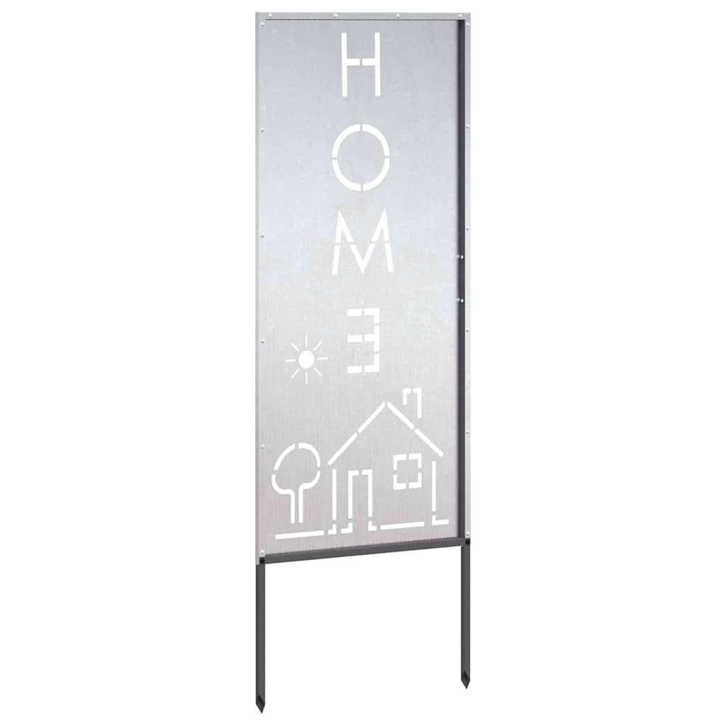 Garden Privacy Screen Silver 50 x 140 cm Stainless steel