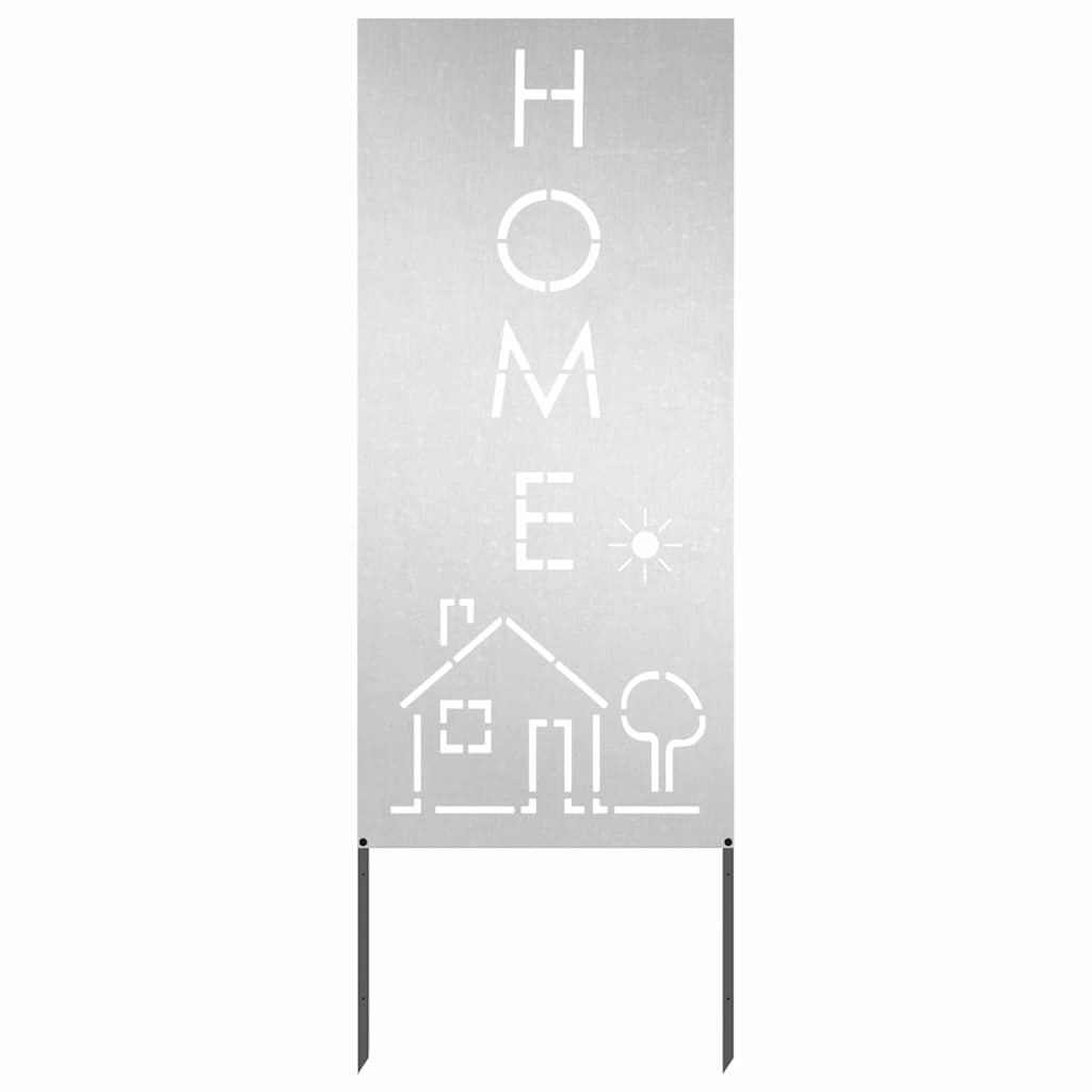 Garden Privacy Screen Silver 50 x 140 cm Stainless steel