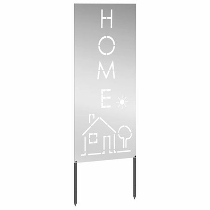 Garden Privacy Screen Silver 50 x 140 cm Galvanised steel