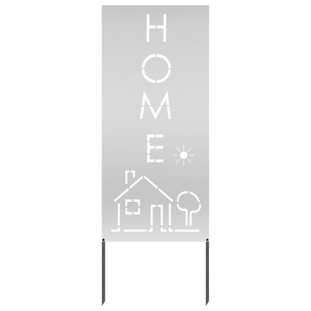 Garden Privacy Screen Silver 50 x 140 cm Galvanised steel