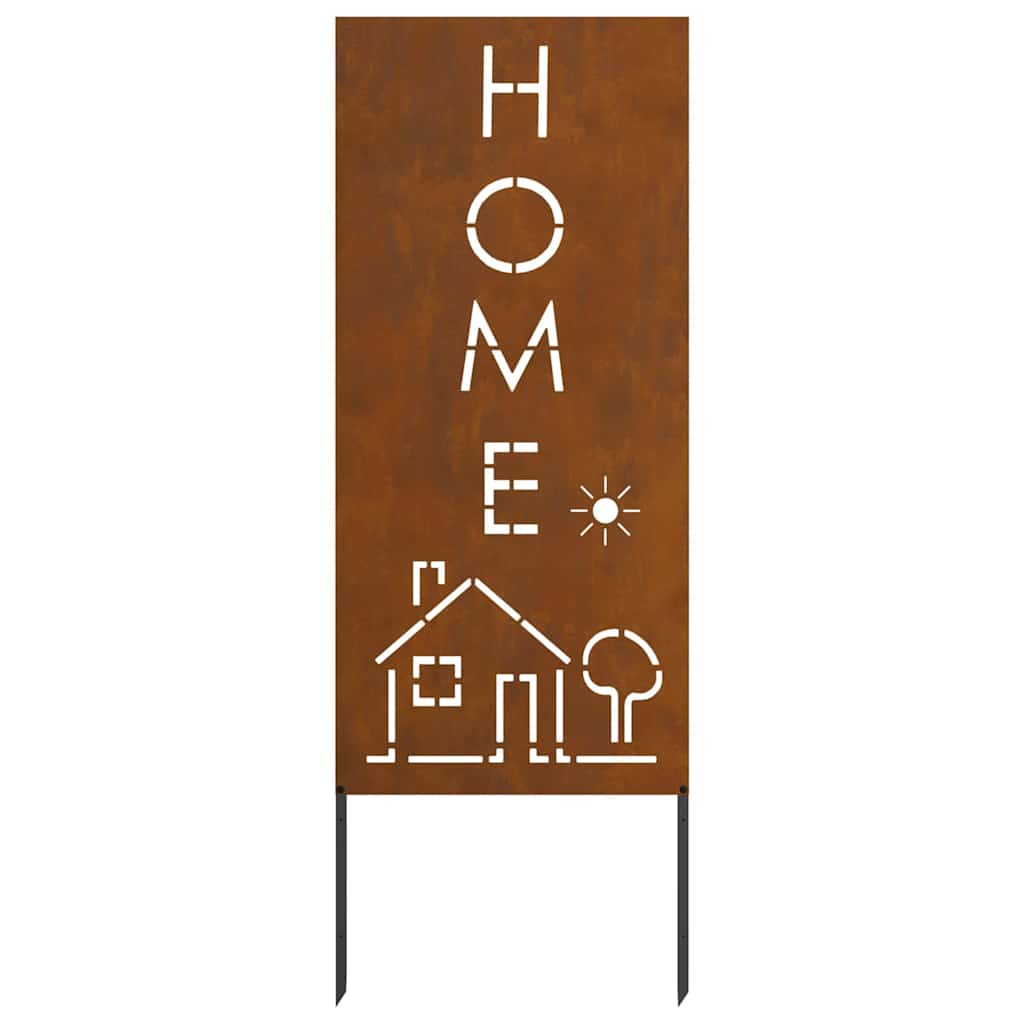 Garden Privacy Screen Rusty 50 x 140 cm Weathering steel