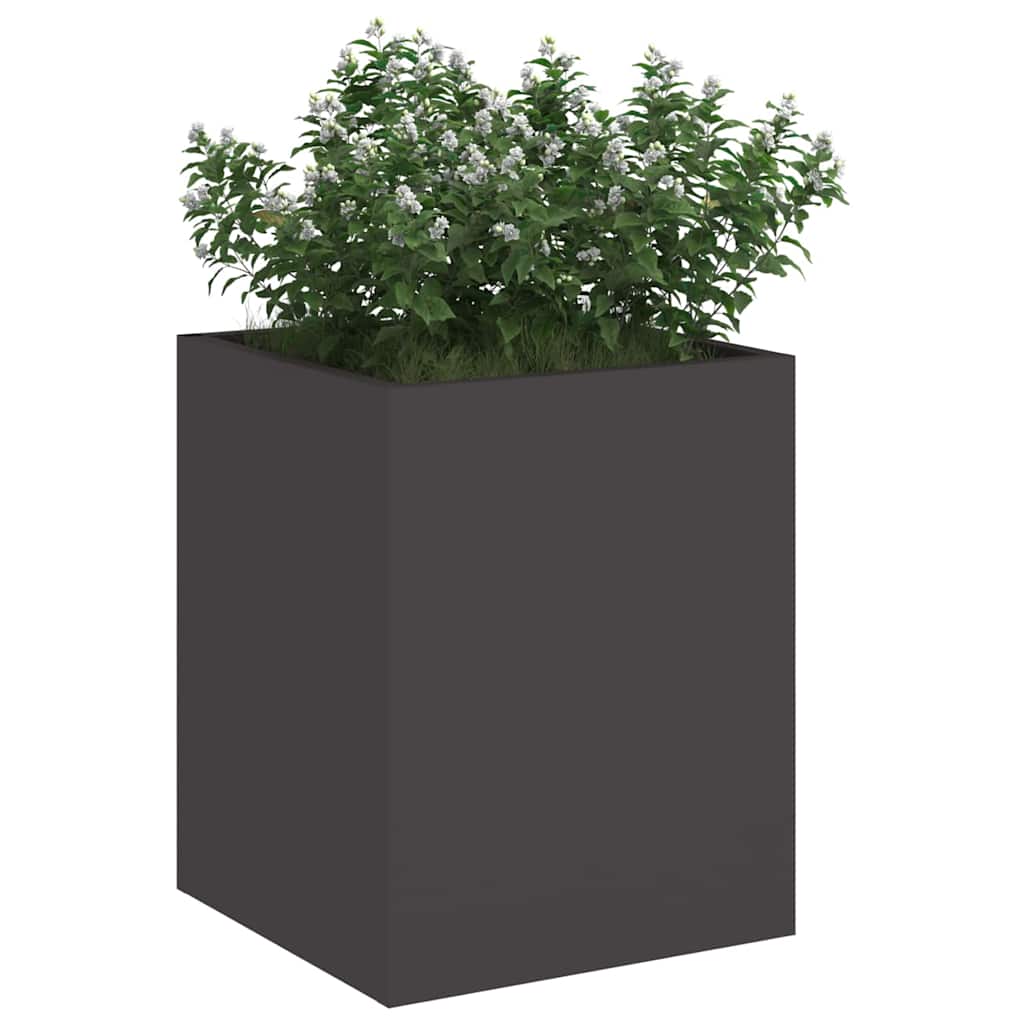 Garden Planter Black 32 x 32 x 40 cm Cold-rolled steel