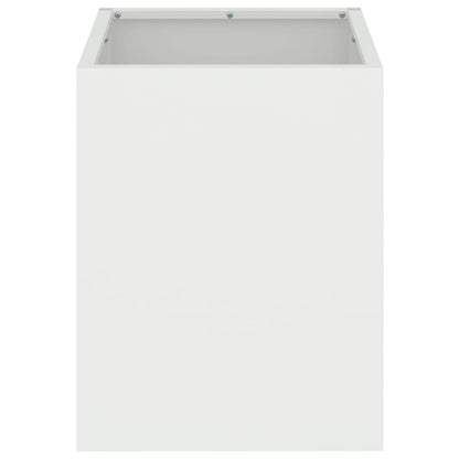 Garden Planter White 32 x 32 x 40 cm Cold-rolled steel