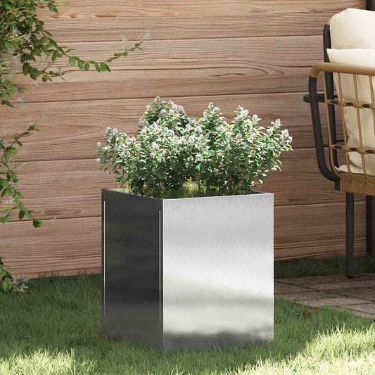 Garden Planter Silver Stainless steel