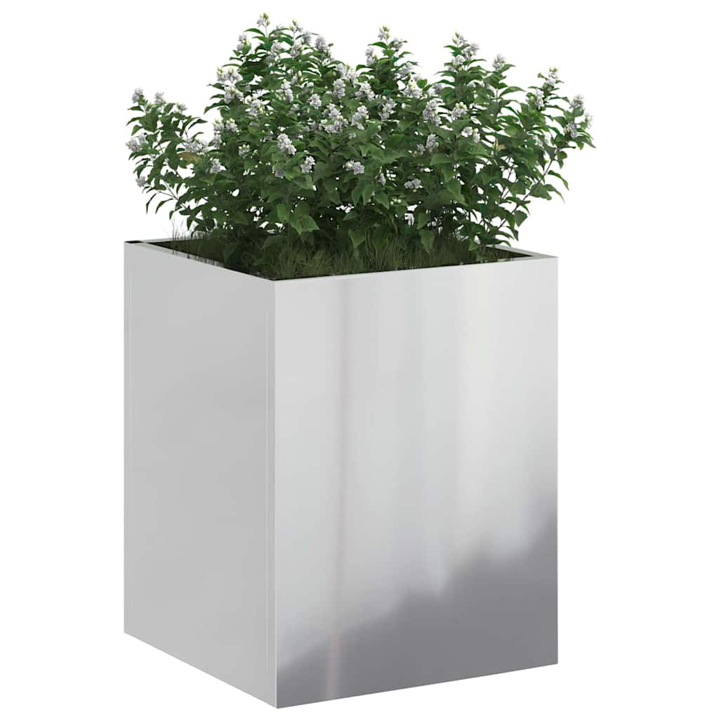 Garden Planter Silver Galvanised steel