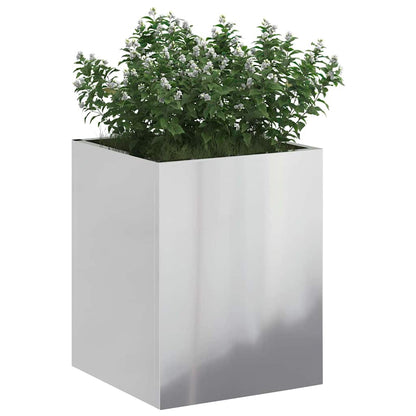 Garden Planter Silver Galvanised steel