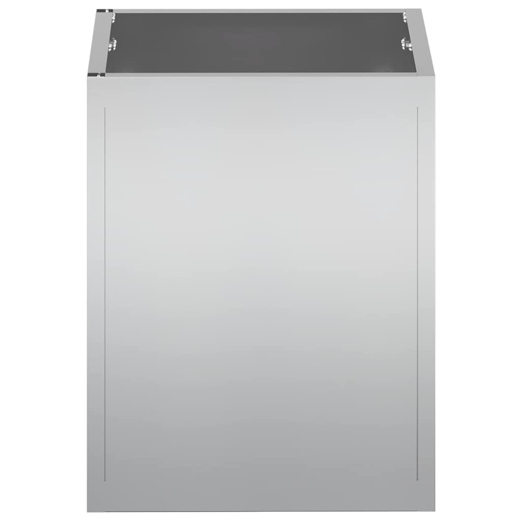 Garden Planter Silver Galvanised steel