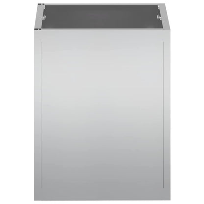 Garden Planter Silver Galvanised steel