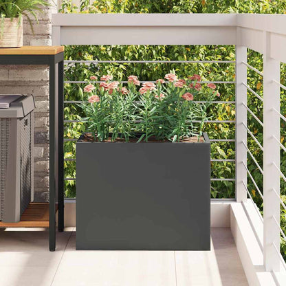 Garden Planter Black 50 x 32 x 40 cm Cold-rolled steel