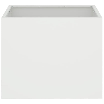 Garden Planter White 50 x 32 x 40 cm Cold-rolled steel