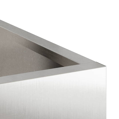 Garden Planter Silver 50 x 32 x 40 cm Stainless steel