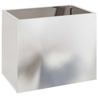 Garden Planter Silver 50 x 32 x 40 cm Stainless steel