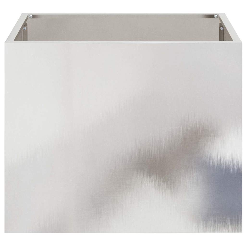 Garden Planter Silver 50 x 32 x 40 cm Stainless steel